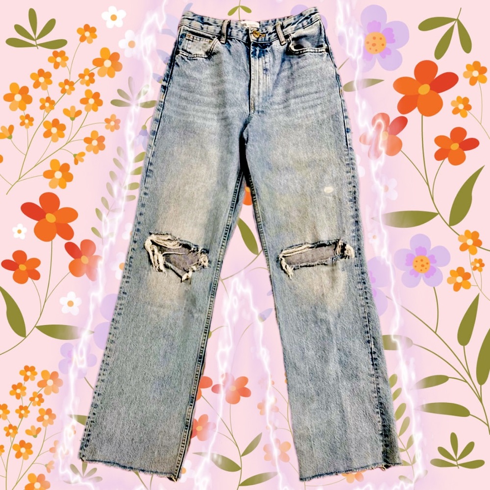Zara high rise jeans size 6